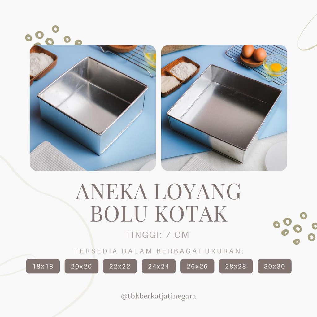 LOYANG KOTAK TINGGI 7CM