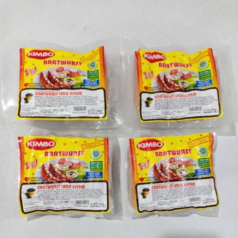 

KIMBO bratwust mini lada hitam 10s 500gr