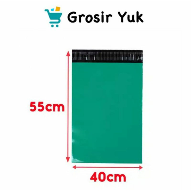 

Polymailer Plastik Packing 40x55 cm Hijau Tua (100pcs)