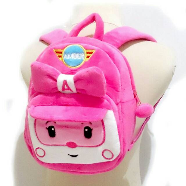 Tas ransel anak boneka baby shark hiu nemo unicorn kuda keropi panda animal miniso kado