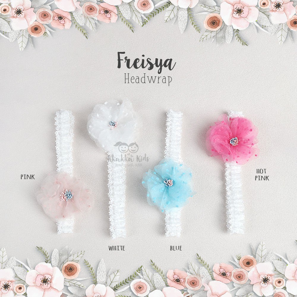 Freisya Headwrap / Bando Bayi Korea / headband bayi / bando bayi import / bando bayi dan anak