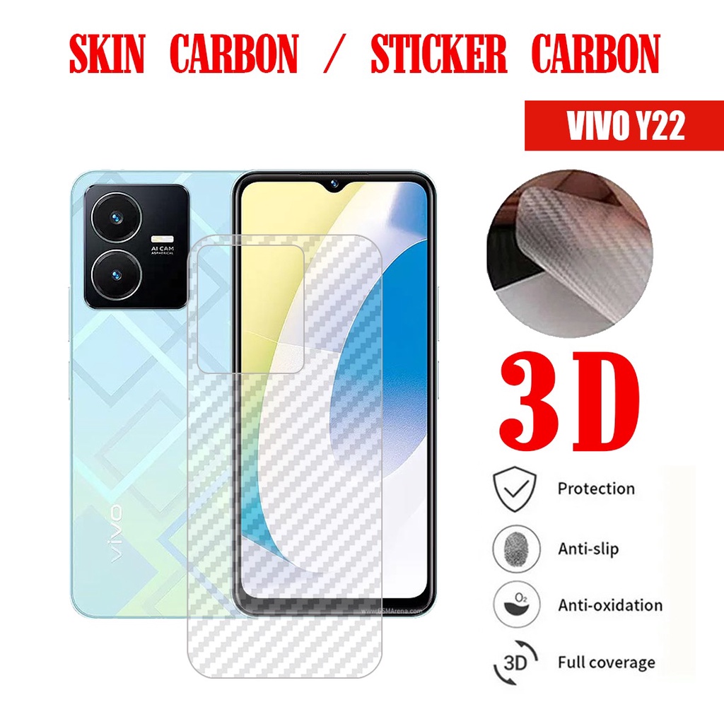 Vivo Y22 Vivo V25 Vivo V25 Pro Vivo Y21 Vivo Y21S Vivo Y21T Vivo Y33S Back Skin Carbon Garskin Anti 