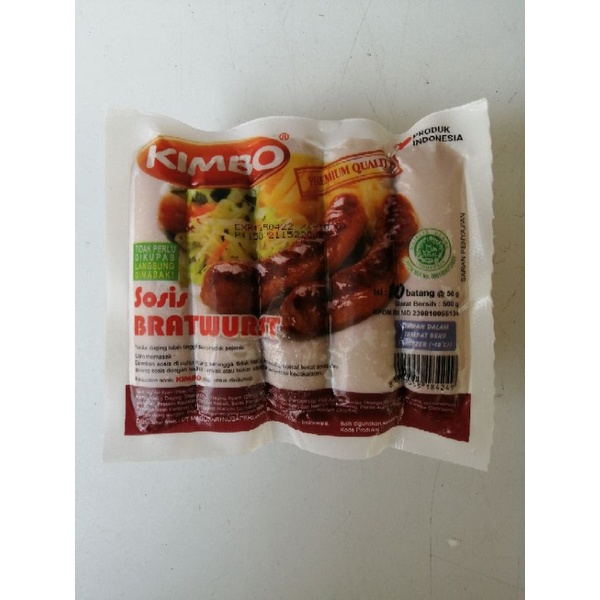 

kimbo sosis bratwust isi 10 pcs 500gram