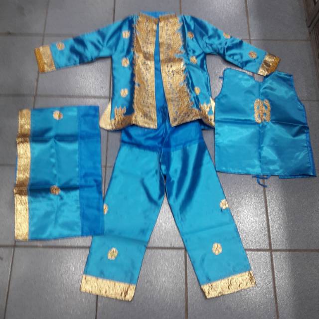 Pakaian Anak Adat Padang / Baju Anak Adat Padang Bordir Halus