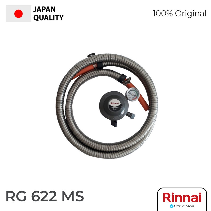 Selang Regulator Gas Rinnai RG-622MS / RG622MS / RG 622 MS Selang SNI Original Rinnai