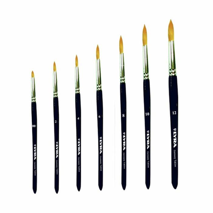 Kuas Lyra Bulat 01 - Lyra Art Brush Round No.01 -Kuas Lukis Lyra -Lyra Taklon Art Brush Round No. 01