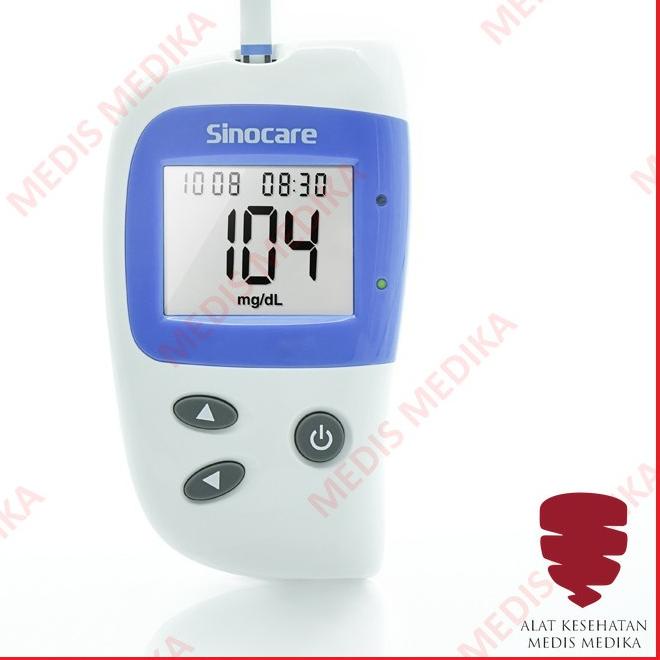 ♀ Sinocare Safe-Accu 2 Alat Cek Gula Darah Test Uji Glucose Safe Accu 2 EasyTouch Nesco Gluco Dr Omron ❈