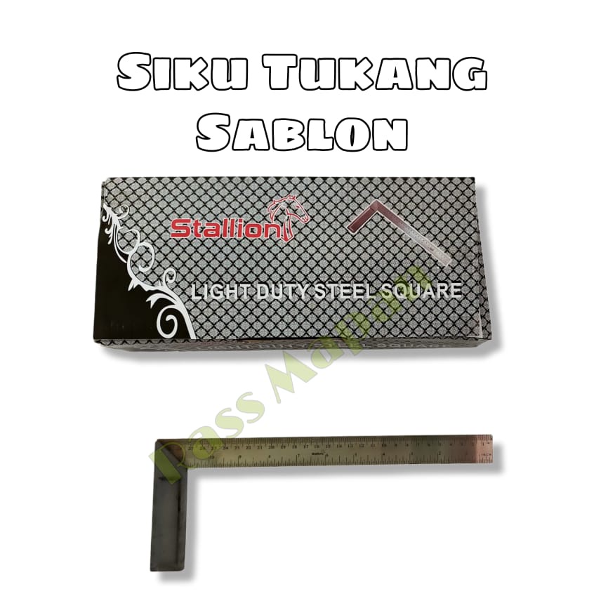 

Siku Tukang Tipis Penggaris 12 in 30cm Penggaris Tukang Angle ruler 90 derajat