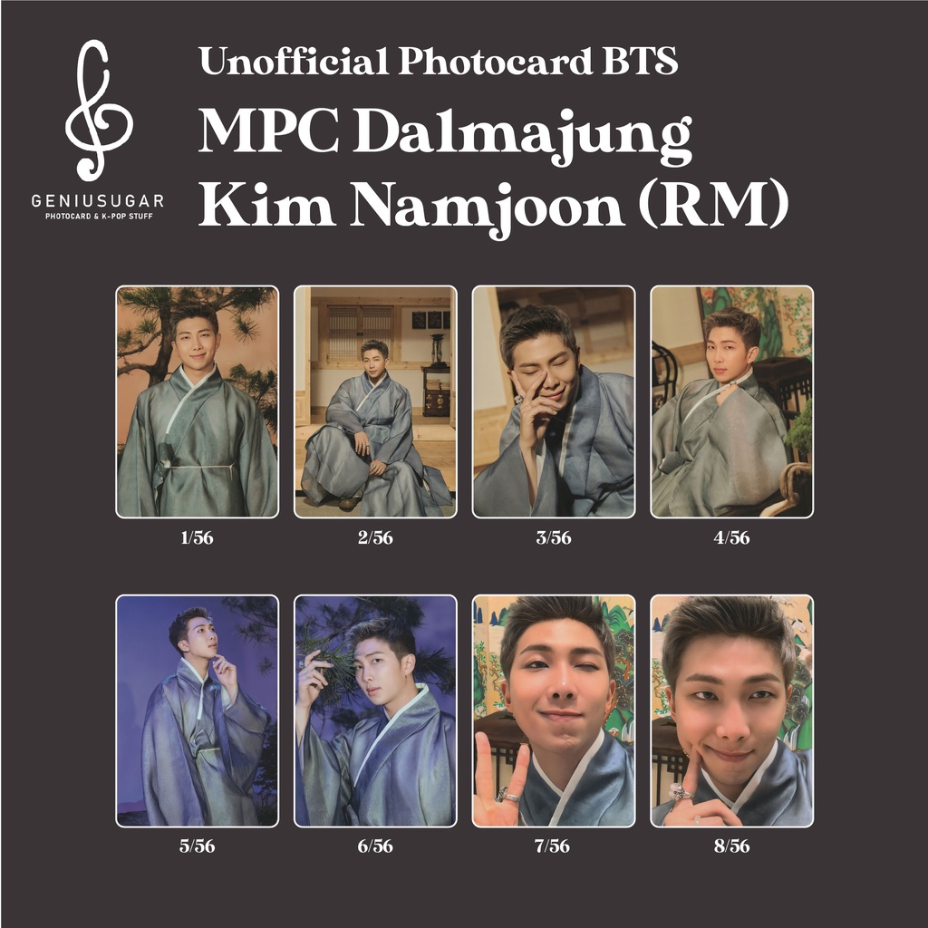 [BTS DALMAJUNG] PHOTOCARD MPC &quot;KIM NAMJOON RM&quot;