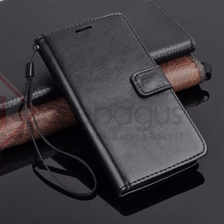 [Free SG] Elegant Retro Flip Leather Case Cover - Asus Zenfone 5