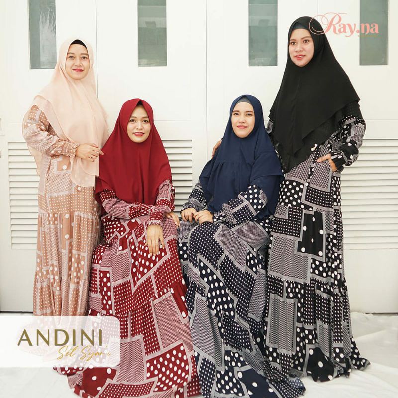 Gamis Rayon Andini Set Khimar By Rayna