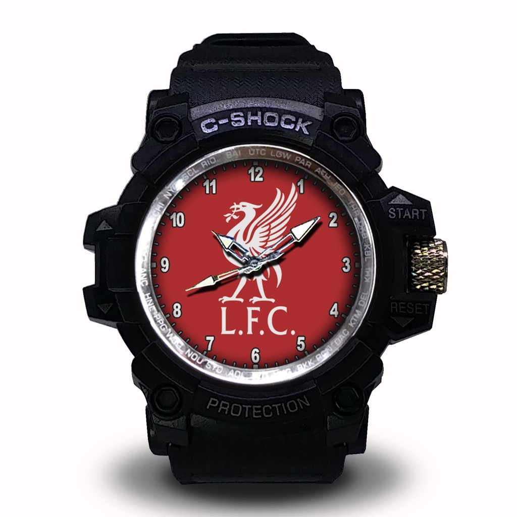 (EXCLUSIVE BOOSQU) JAM TANGAN LIVERPOOL LIST MERAH - 5