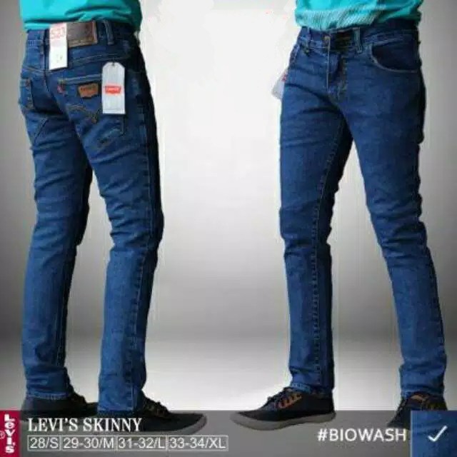 [BAYAR DITEMPAT/COD] Plain Black Hitam Pekat Long Pants Jeans Celana Panjang Stretch Karet Ngaret
