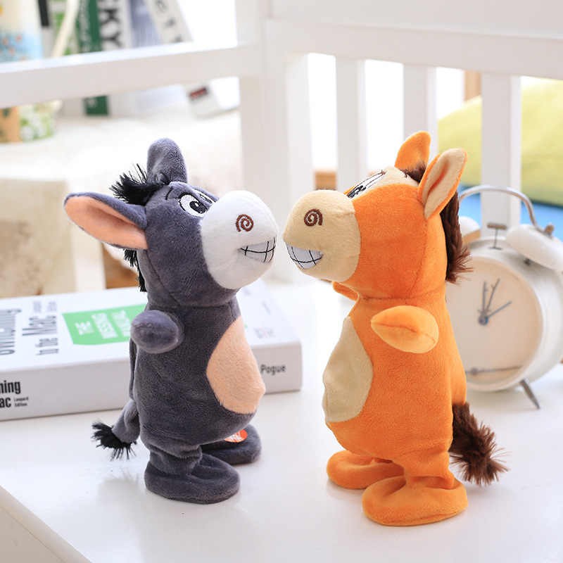 Keledai Donkey Boneka Rekam Bicara Berjalan Talking Donkey Walking