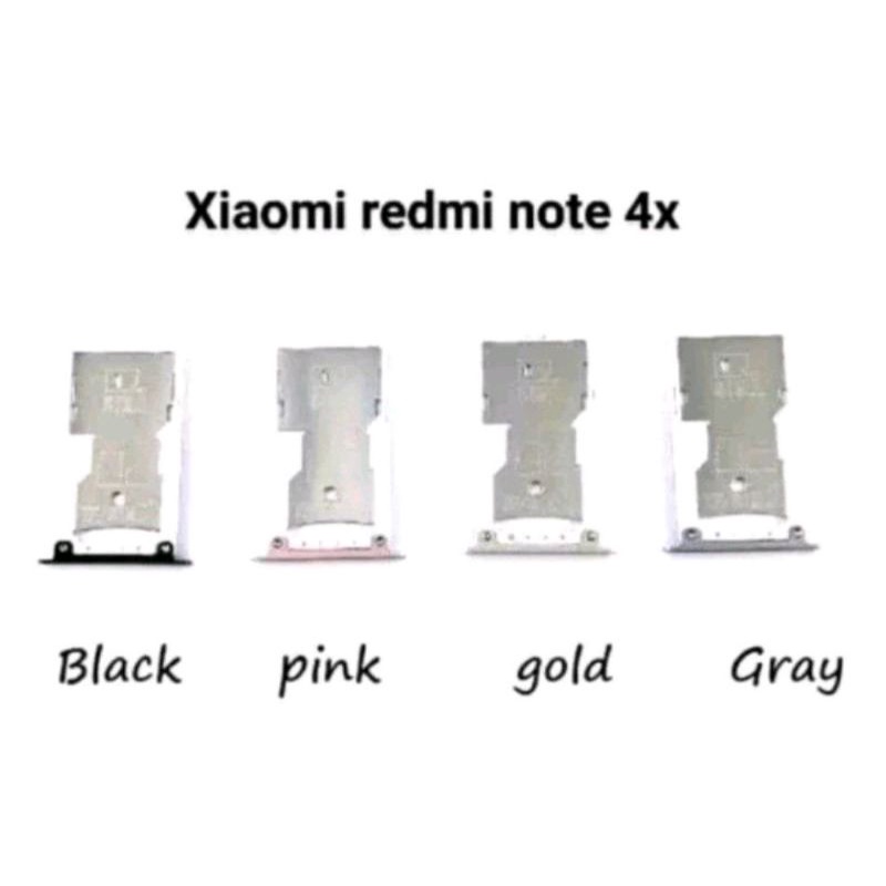 SIM TRAY TEMPAT KARTU SIM  XIAOMI REDMI NOTE 4X ORI