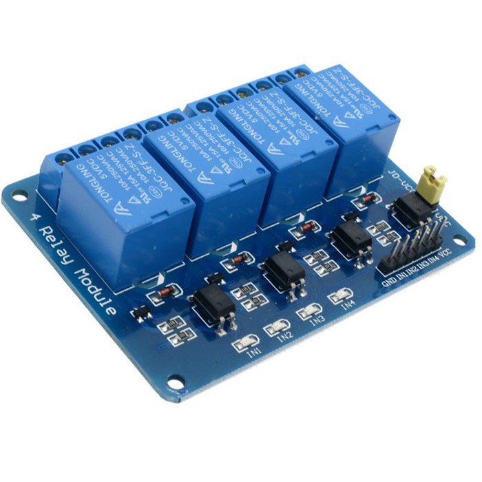 Modul Relay 4 Channel Ch 5V 220V AC Module optocoupler