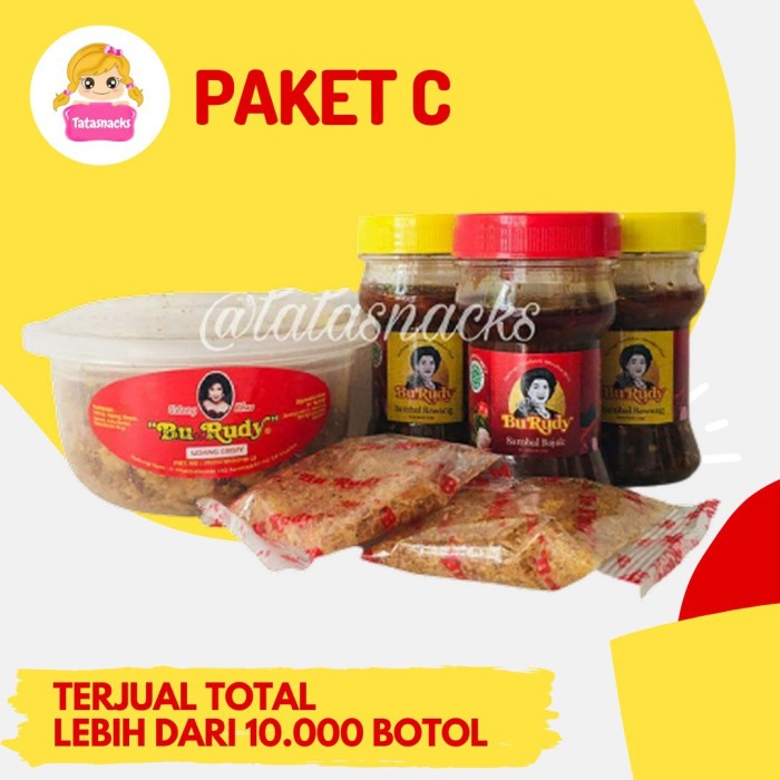 

Spesial Promo - Paket Sambal Bu Rudy C : 1 Udang + 2 Bawang + 1 Terasi/Ijo