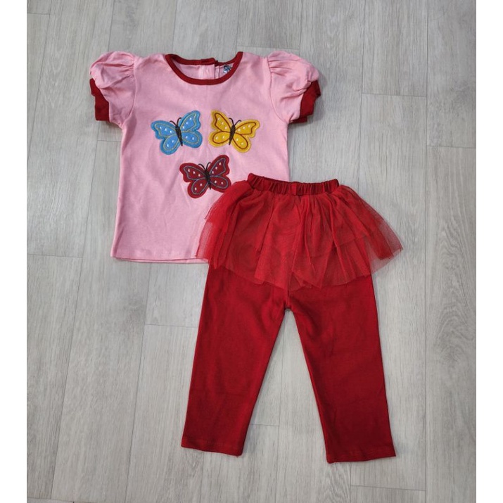 baju bayi perempuan sett celana baby girl