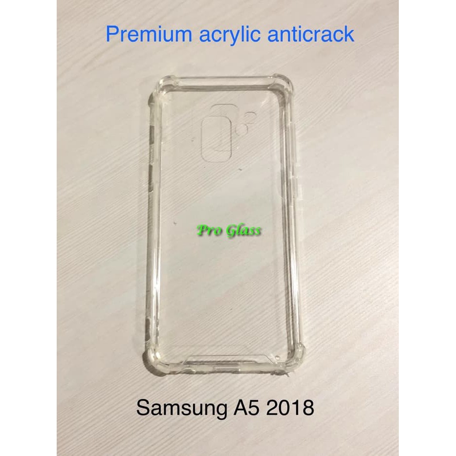 Samsung A5 /A7 / A9 2018 Anticrack / Anti Crack / ACRYLIC Case Silicone Premium