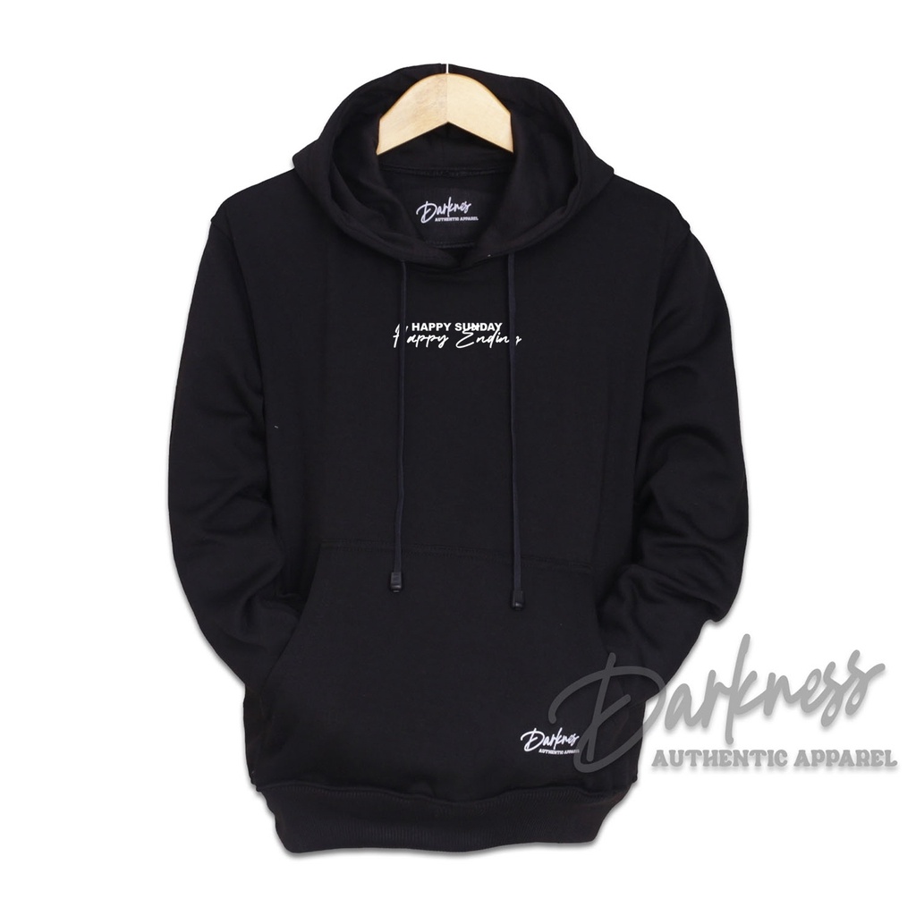 sweater hoodie pria distro original tebal warna hitam DARKNESS me hoodie sweater pria keren murah ho