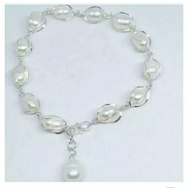 Gelang Perak Mutiara Lombok