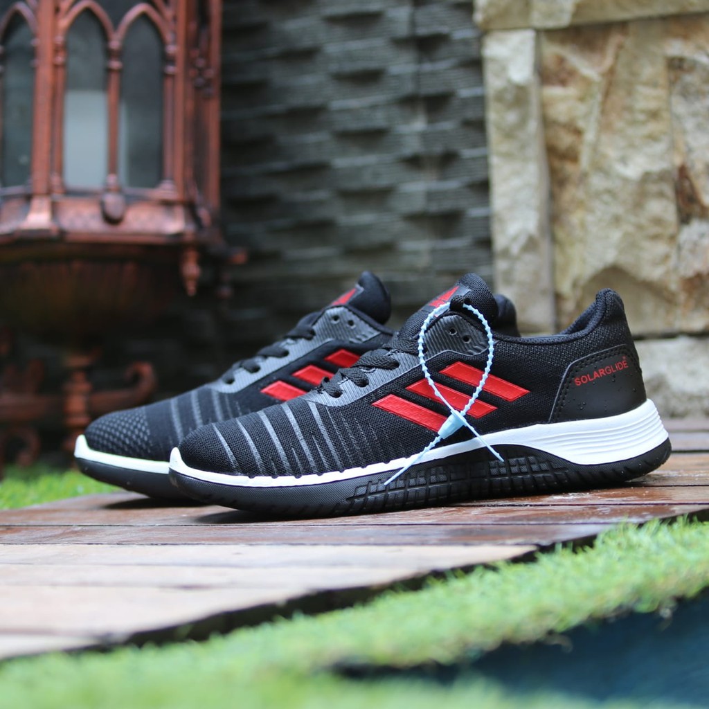 sepatu sport pria casual adidas marathon flux multicolour