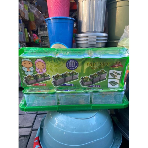 toples set lebaran lengkap dgn nampan bahan tebal