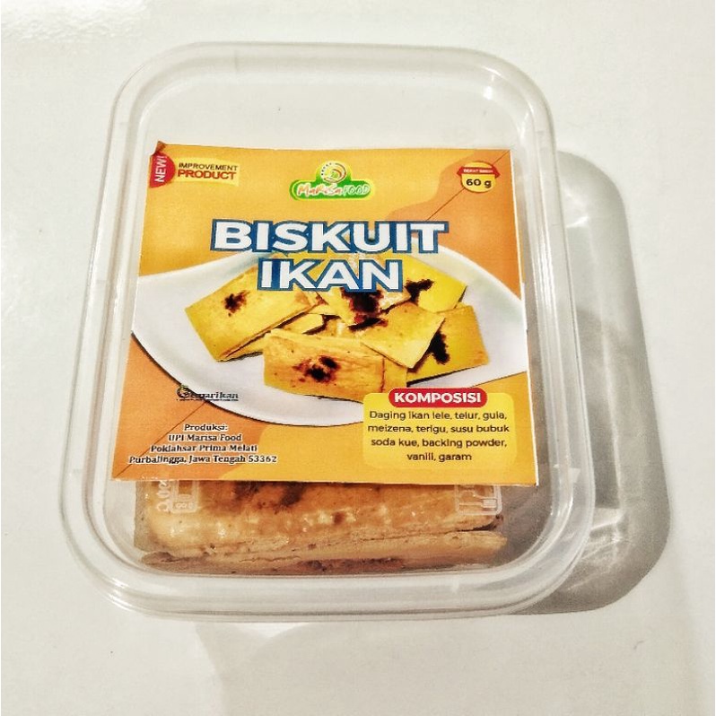 

Biskuit ikan 80 gram aman sehat enak