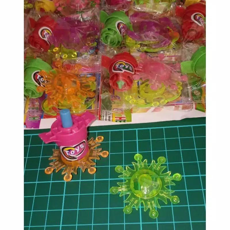 mainan gangsing pencet isi 20 pcs murah