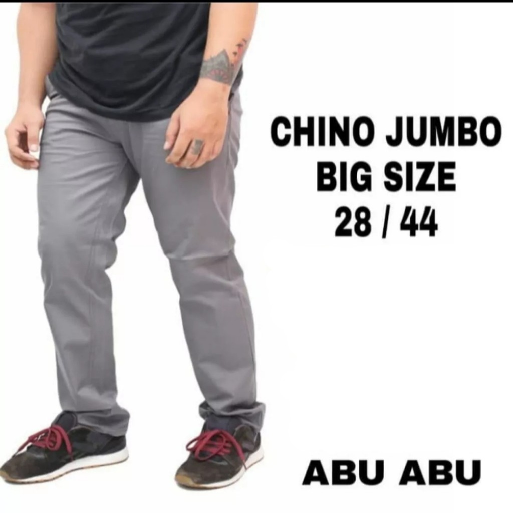 BIG SIZE / JUMBO 39-44 Celana Chino Panjang Pria Premium Reguler Fit Modern