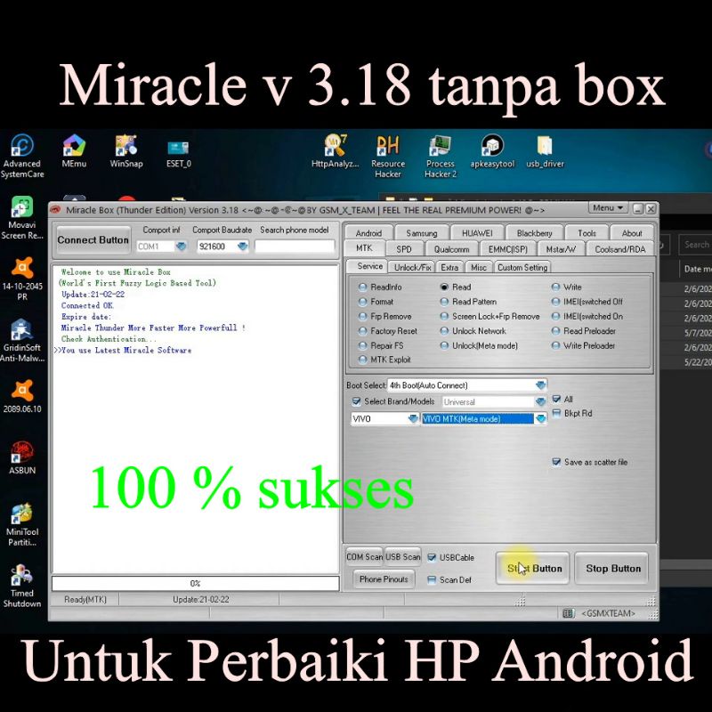 Software Miracle premium v3.18 tool HP ANDROID
