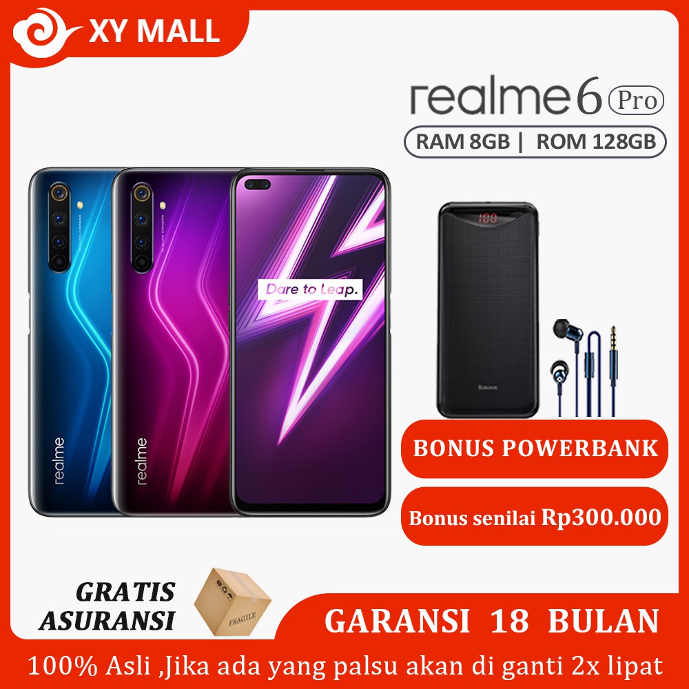 realme 6 pro 8/128 RAM 8GB ROM 128GB Garansi Resmi BNIB