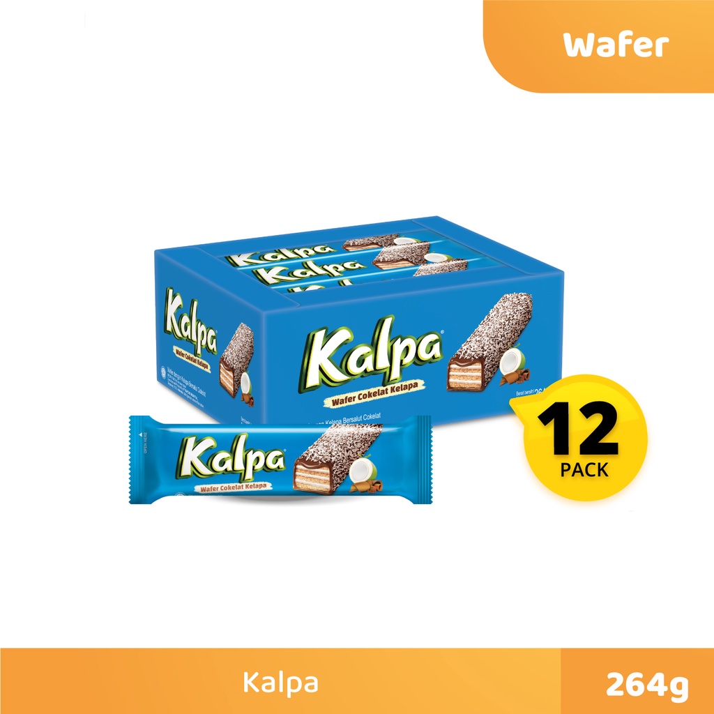 

Kalpa Wafer Cokelat Kelapa Box @22 Gram