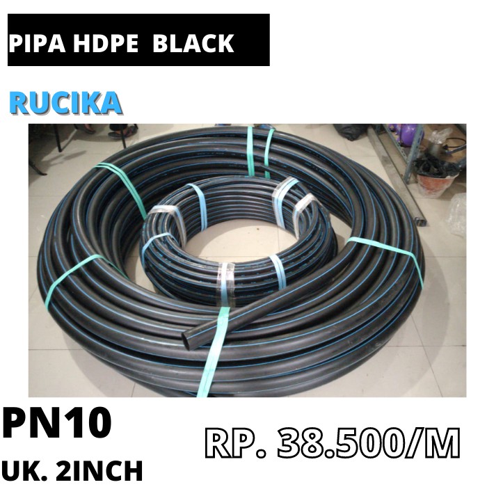 Pipa HDPE Rucika Black Ukuran 2 Inch