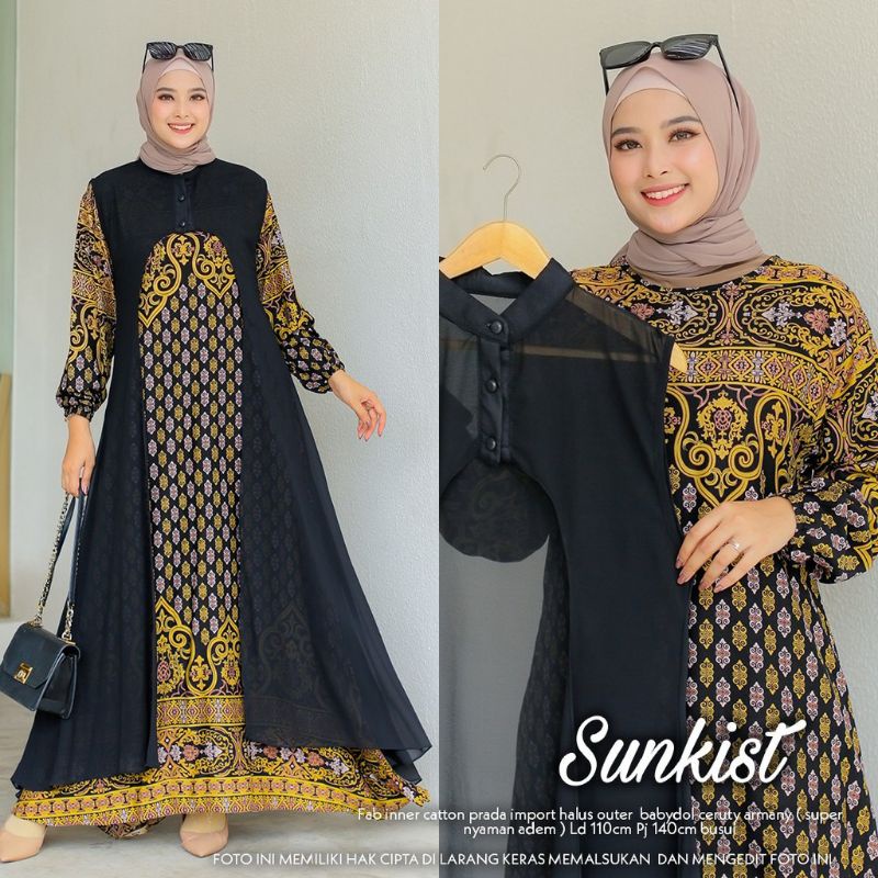 sunkist GAMIS DRESS SETELAN MUSLIM