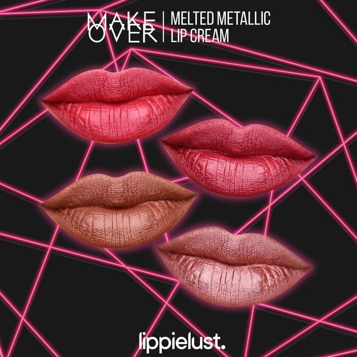 Promo  Make Over Melted Metalic Lip Cream | Makeover Original 100%