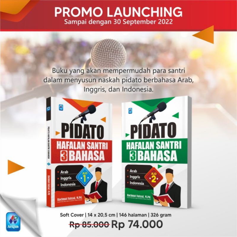 buku PIDATO HAFALAN SANTRI 3 BAHASA