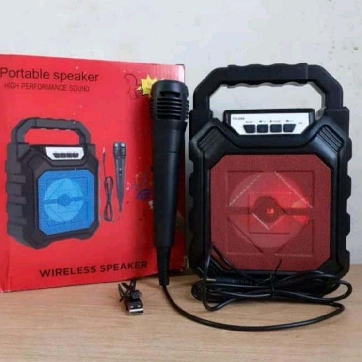 Muraaaahh.. Speaker Bluetooth YD-668 plus mic - speaker Portable YD668 Karaoke HOPL