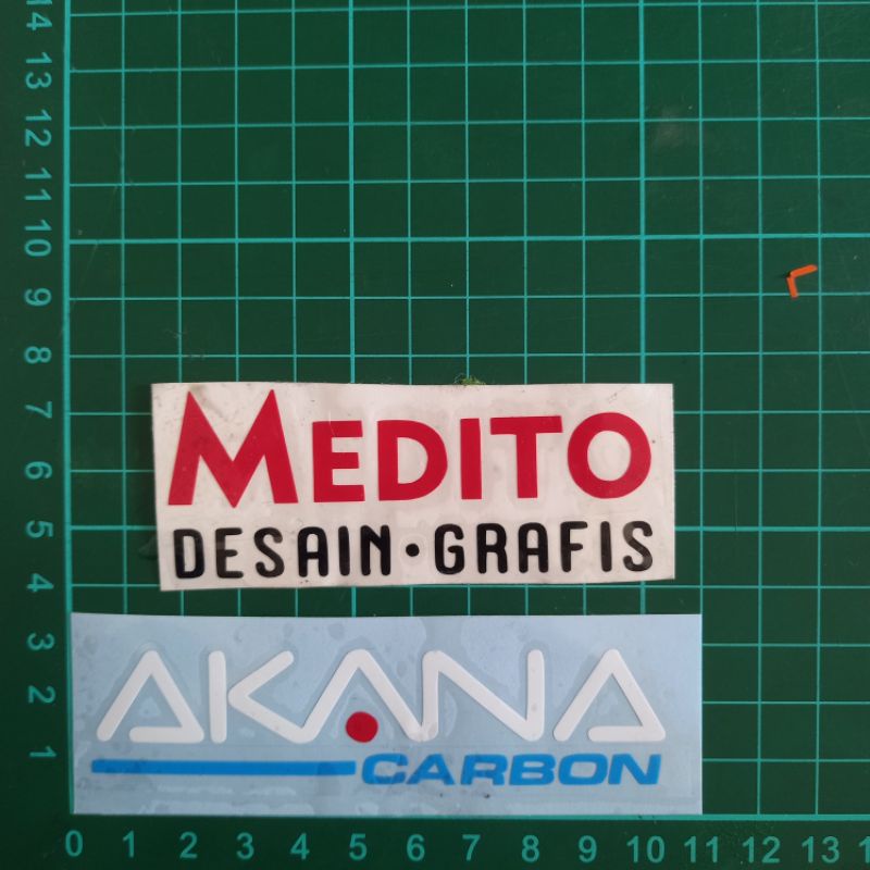 Stiker Cutting Akana Carbon