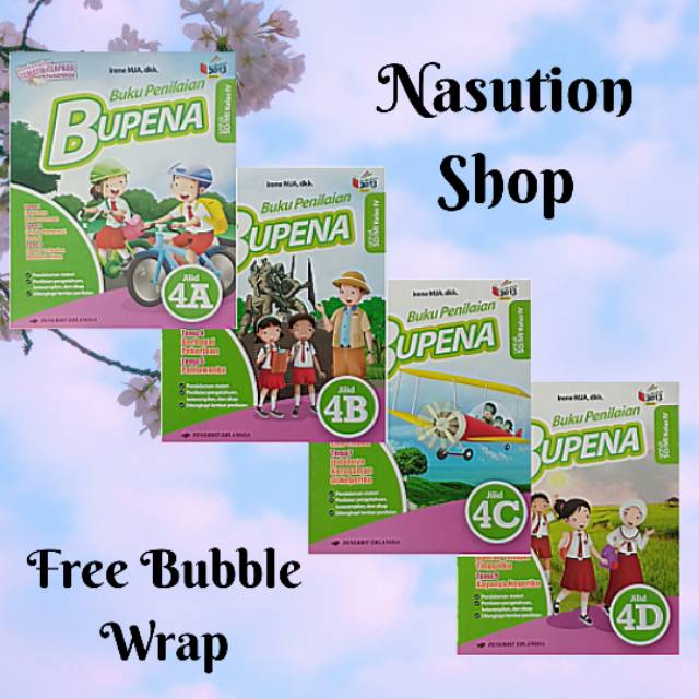 Bupena Kelas 4 SD 4A 4B 4C 4D K13 Revisi Erlangga Original