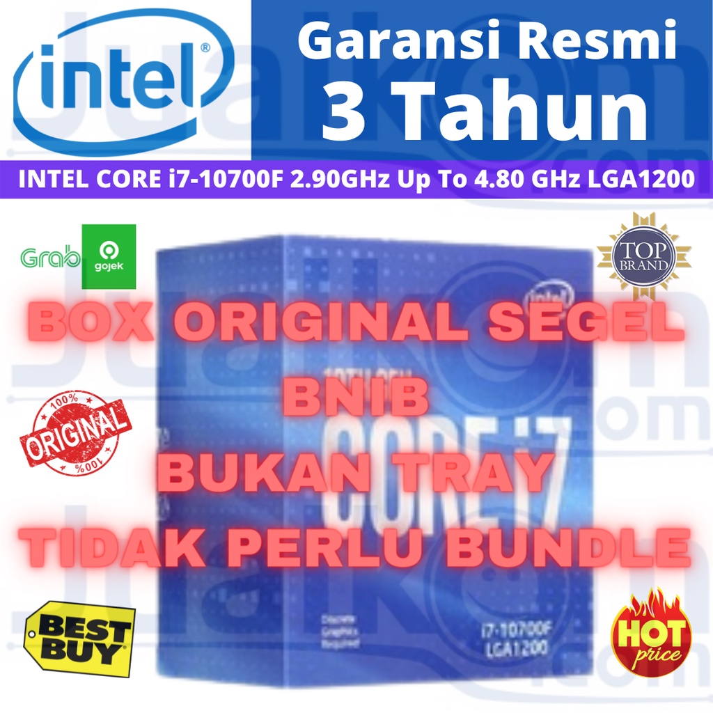 Processor Intel Core I7 10700F Box Comet Lake Socket LGA 1200