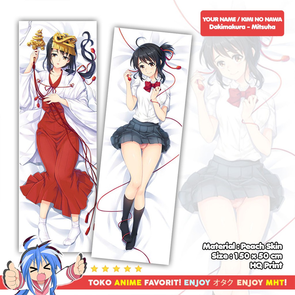 Sarung Bantal Anime Dakimakura Your Name Kimi no na wa : Mitsuha