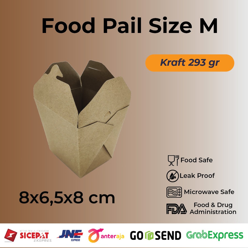 FOOD PAIL / PAPER KRAFT / FOOD PAIL KRAFT (BROWN)