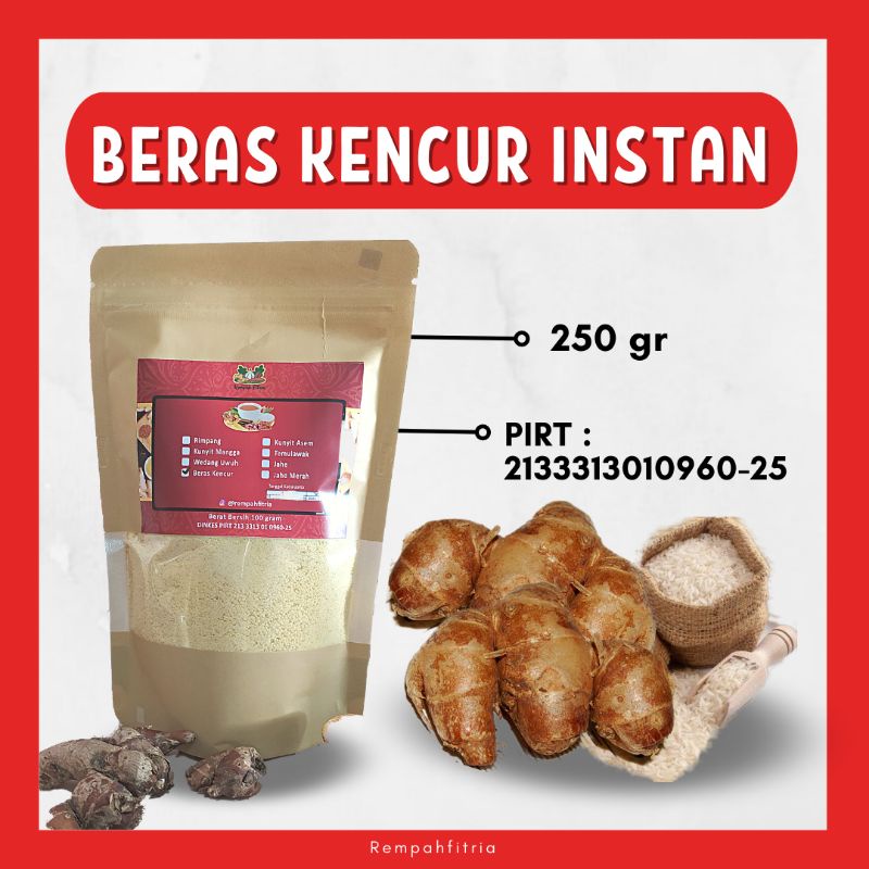 

Beras Kencur Minuman Instan bubuk rempah Fitria 250 gr