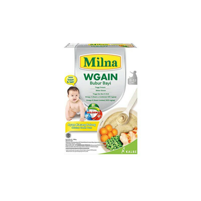 bubur bayi Milna WGAIN penambah berat badan bayi