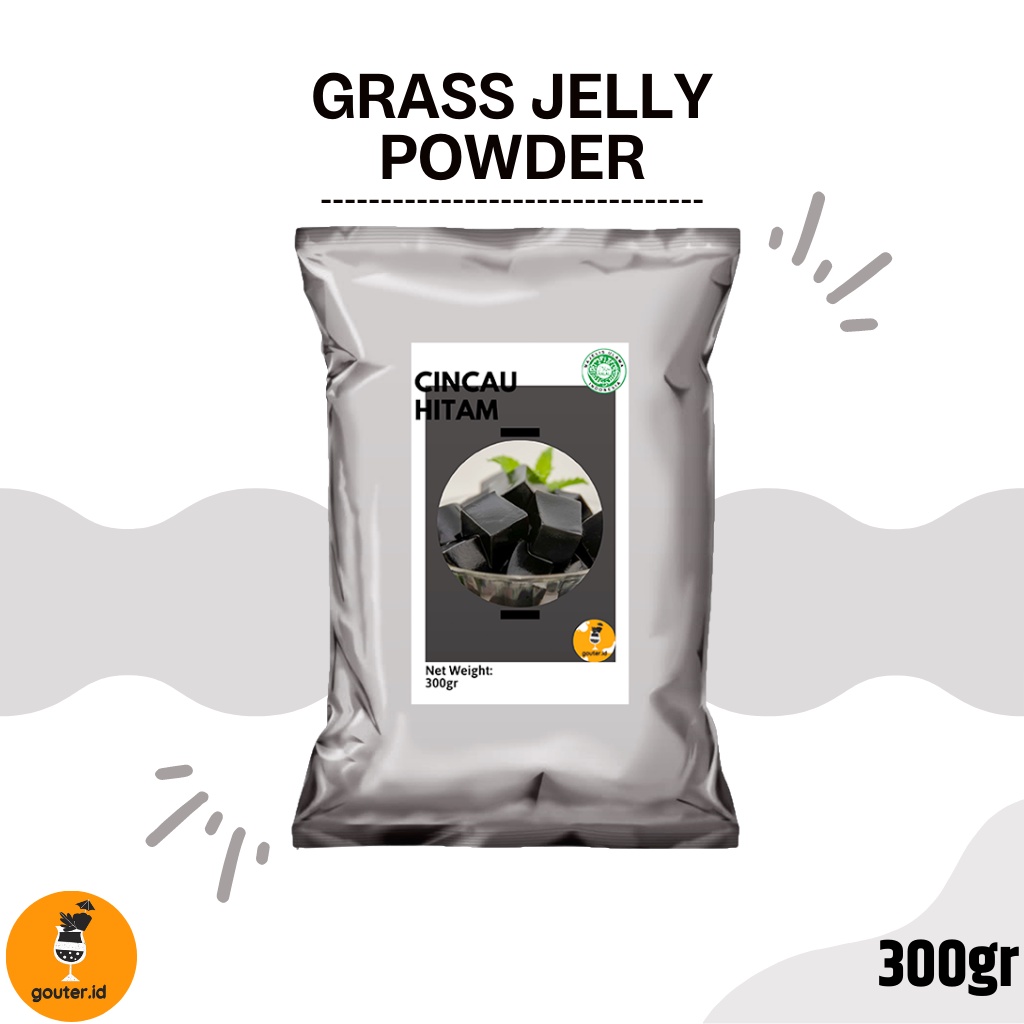 BUBUK CINCAU HITAM 300GR / GRASS JELLY POWDER / CINCAU BUBUK / CINCAU HITAM BUBUK / CINCAU JELLY