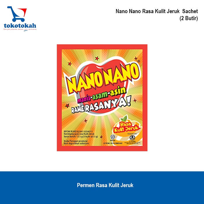 

NANO-NANO permen rame rasa kuli jeruk sachet produksi KONIMEX-10pcs