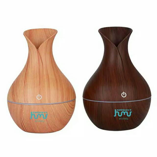 Taffware Ultrasonic Humidifier Aroma Essential Oil / Diffuser Bentuk Kuncup Bunga Aromaterapi 130ml