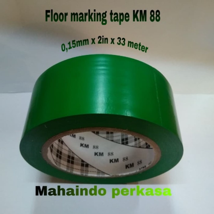 

Eklusif Marking Tape Km 88 Hijau / Lakban Lantai 2"In X 33 Meter Hemat