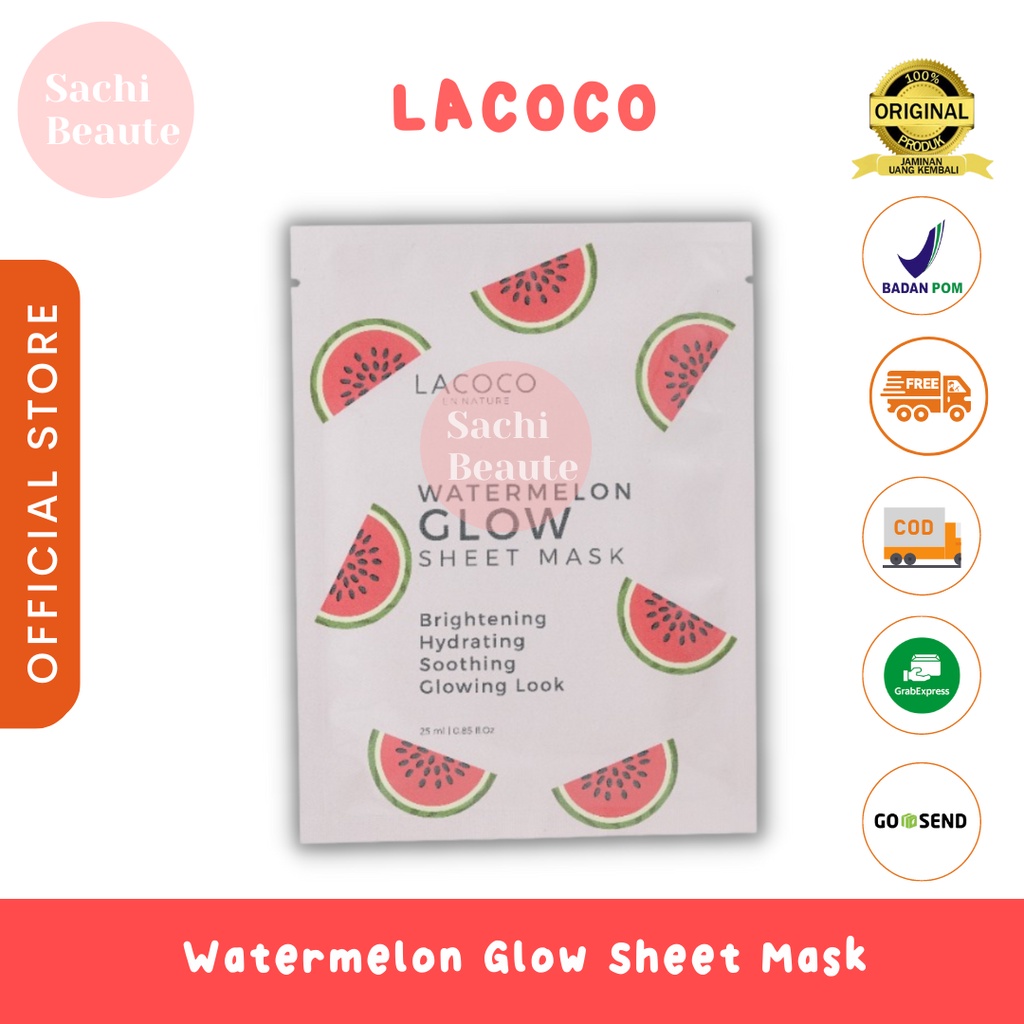 Lacoco Watermelon Glow Sheet Mask